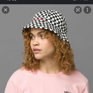 Vans checker print bucket hat